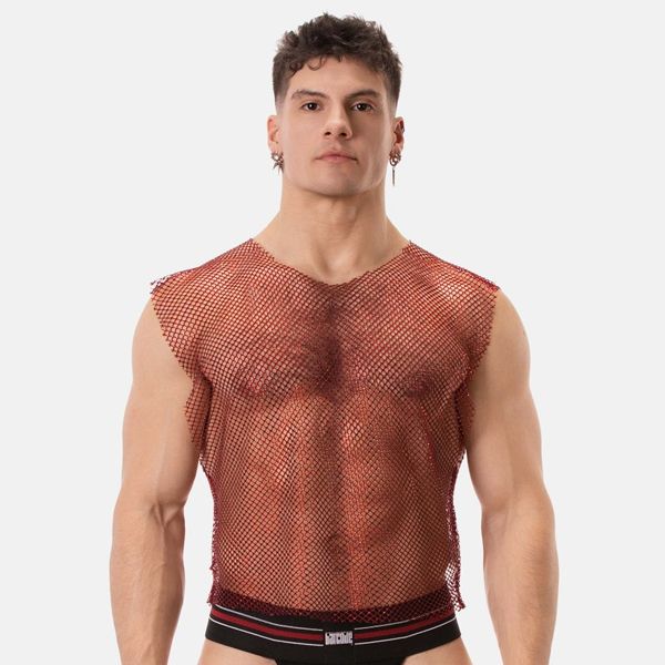 Barcode Berlin BLING Tank Top | Red
