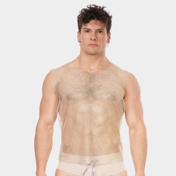 Barcode Berlin BLING Tank Top | Champagne