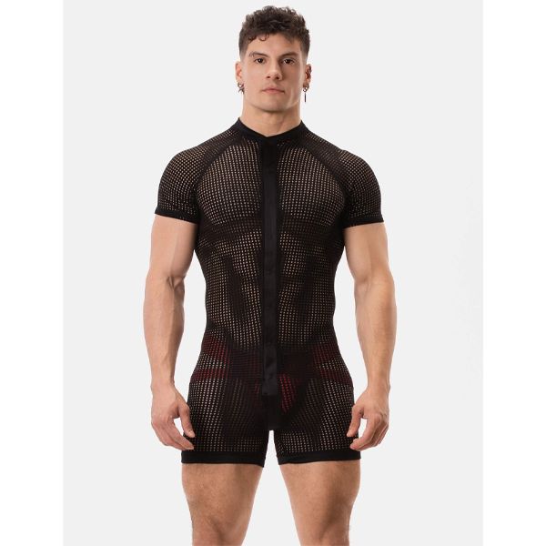 Barcode Berlin Ruriko Mesh Union Suit | Black