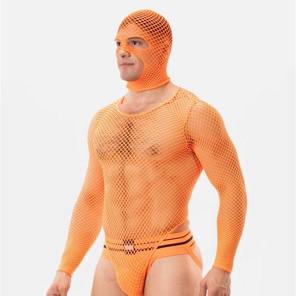 Barcode Berlin Fishnet Body Combo | Orange