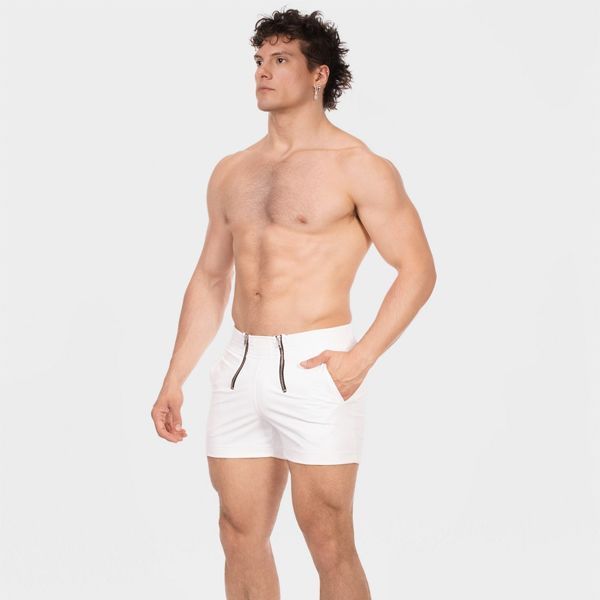 Barcode Berlin Doraf Zipper Short | White