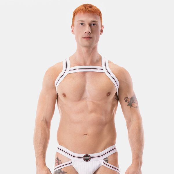 Barcode Berlin Hapero Harness | White/Red/Black