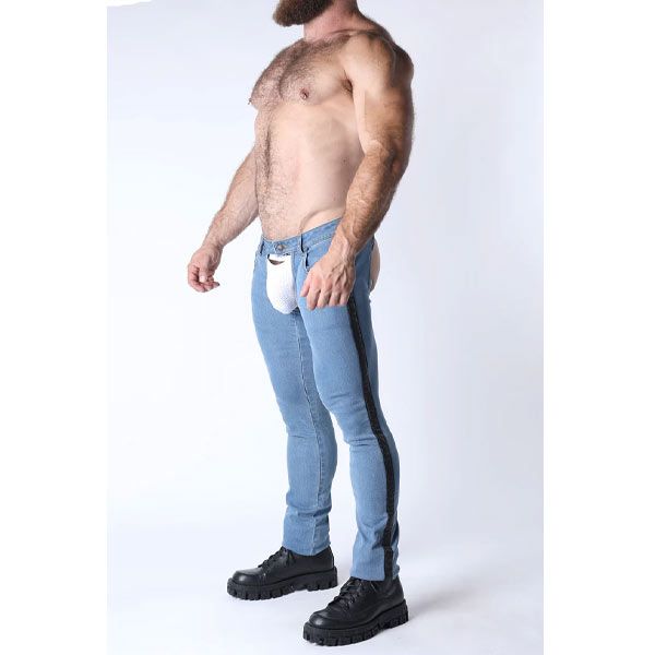 Cell Block 13 Terry Denim Chap | Light Blue
