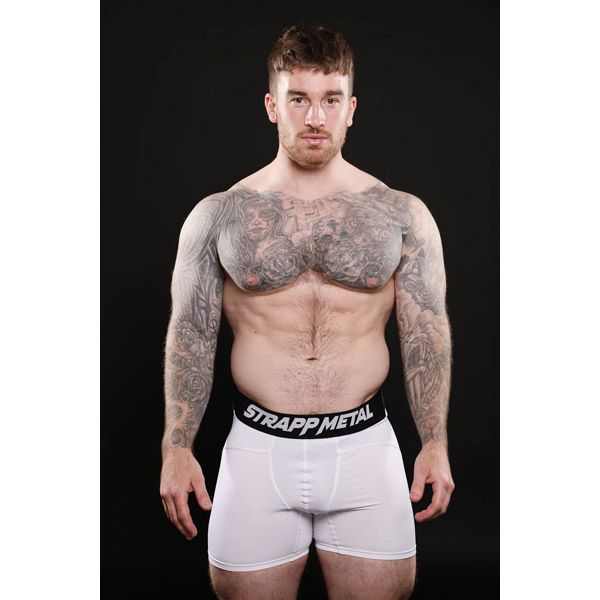 Strapp Metal Allstar Performance Shorts Sheer | White
