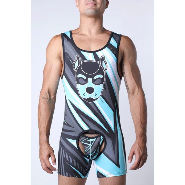 Cell Block 13 Kennel Club Lightning Singlet | Turquoise