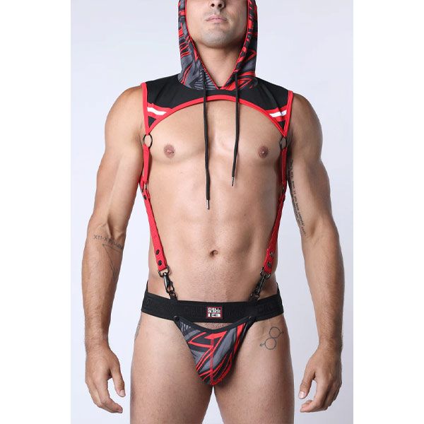 Cell Block 13 Kennel Club Lightning Hoodie Harness | Red
