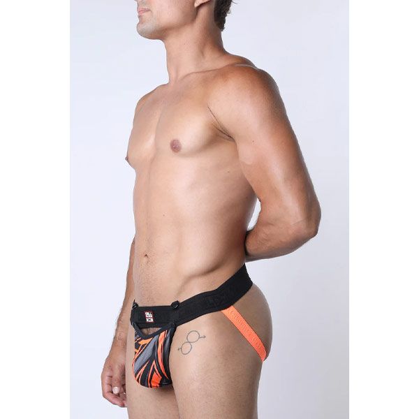 Cell Block 13 Kennel Club Lightning Snap Off Jockstrap | Orange