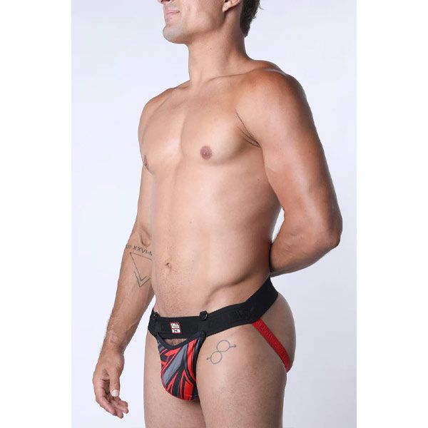 Cell Block 13 Kennel Club Lightning Snap Off Jockstrap | Red