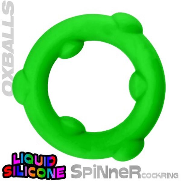 Oxballs SPINNER Silicone Cockring | Frog Green