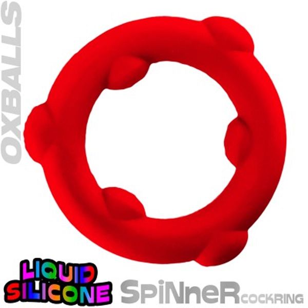 Oxballs SPINNER Silicone Cockring | Red