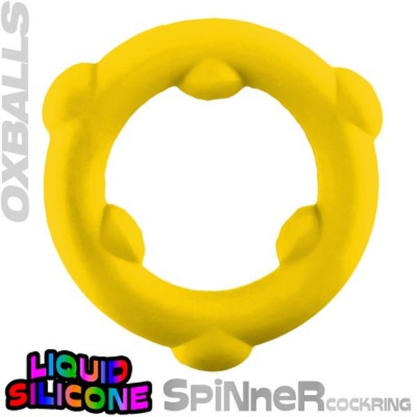Oxballs SPINNER Silicone Cockring | Yellow