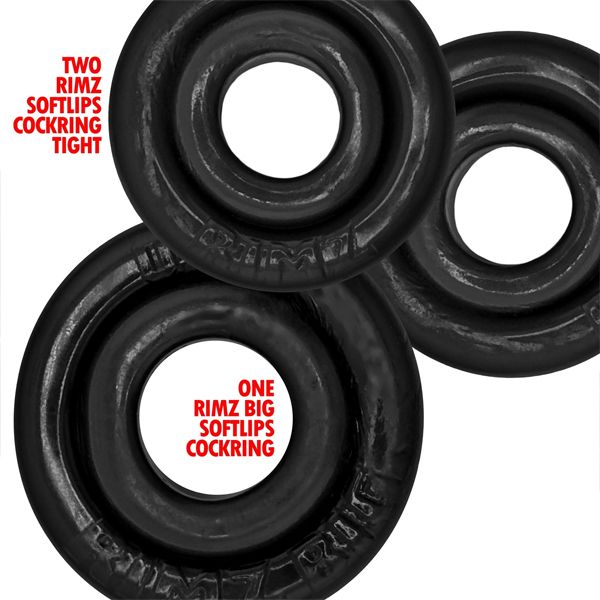 Oxballs RIMRINGZ 3-pack | Black