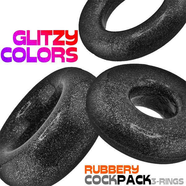 Oxballs COCKPACK Cockrings 3-pack | Black Mica
