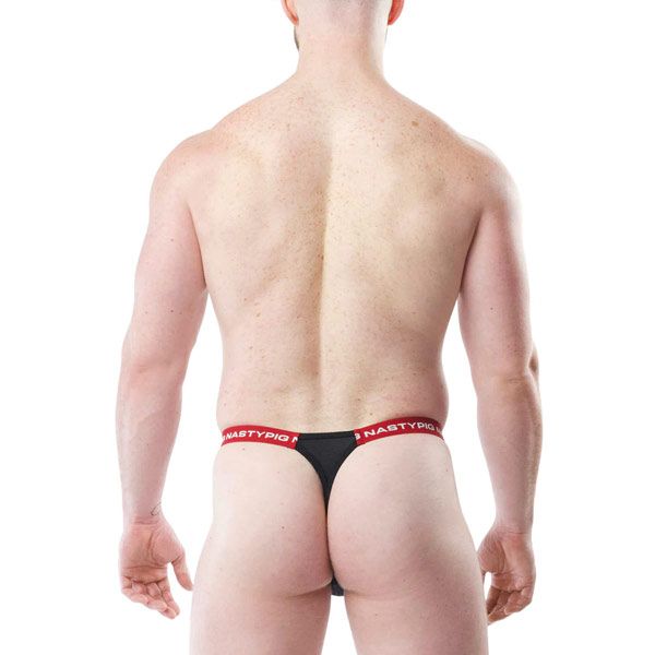 Nasty Pig Lift Club Thong | Black/Red