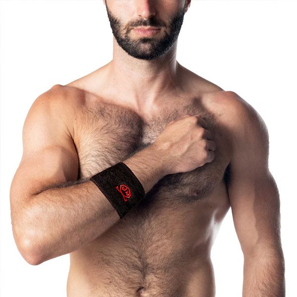 Nasty Pig Snout Arm Band | Black/Red
