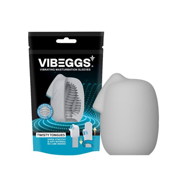 VIBEGGS - Twisty Tongues - Vibrating Masturbation Sleeve