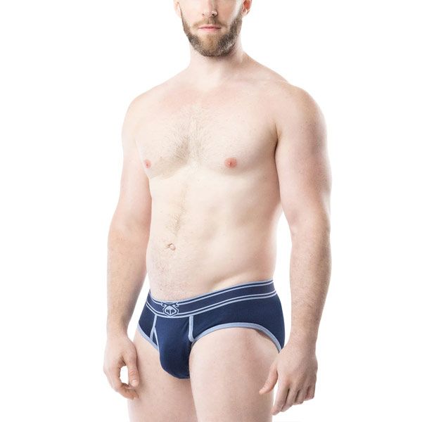 Nasty Pig Core Y-Front Brief | Midnight Navy/Perry Blue