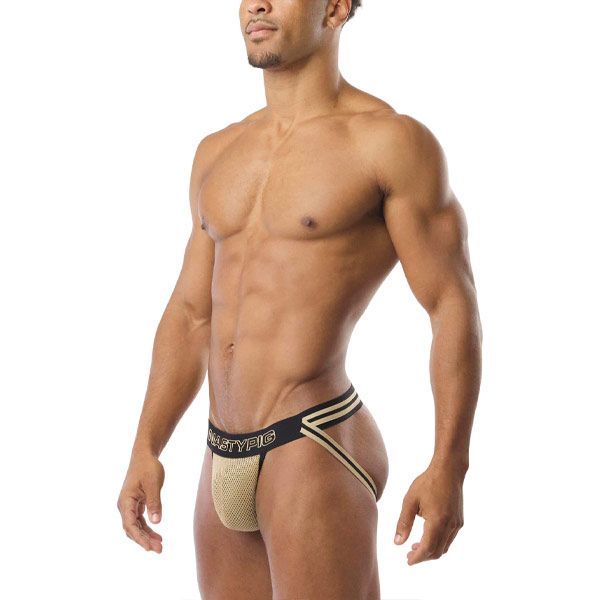 Nasty Pig Flip Jock Strap | Black/Champagne