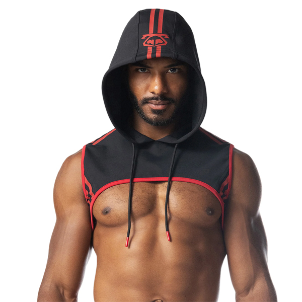Nasty Pig Ignite Cropped Hoodie | Black/Red