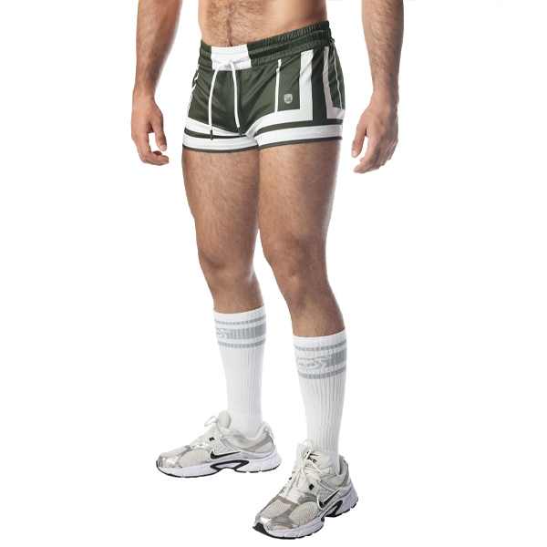 Nasty Pig Goalkeeper Trunk Short | Army Green/White