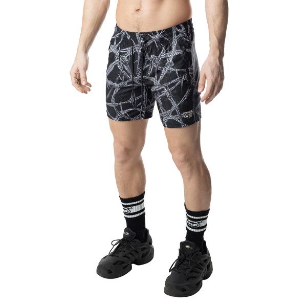 Nasty Pig Barbed Wire Rugby Short - Black