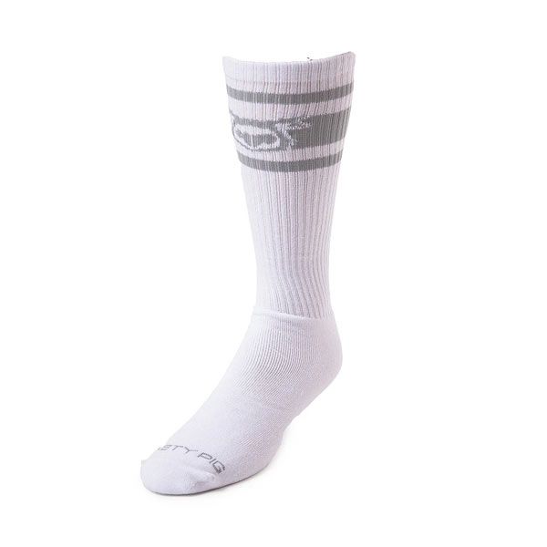 Nasty Pig Hook'd Up Sport Sock - White/Grey - OSFA