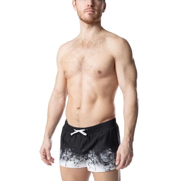 Nasty Pig Oxidize Swim Trunk | Black/White