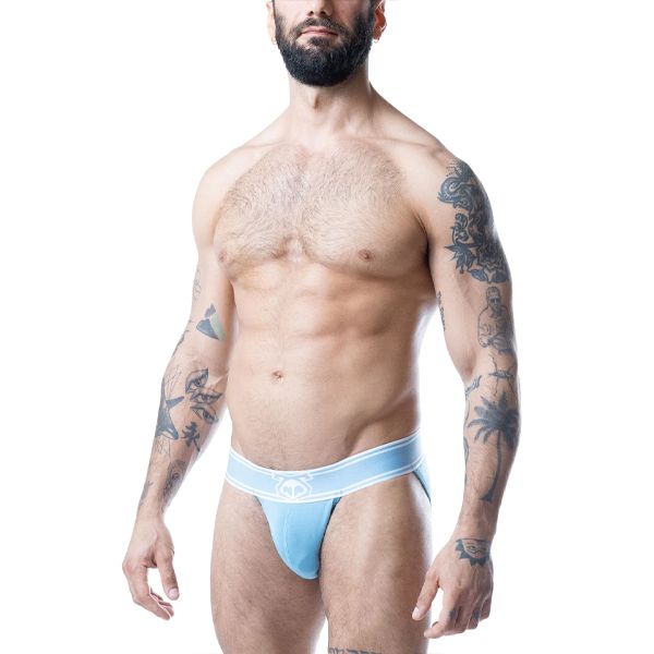 Nasty Pig Core Sport Brief | Light Teal/White