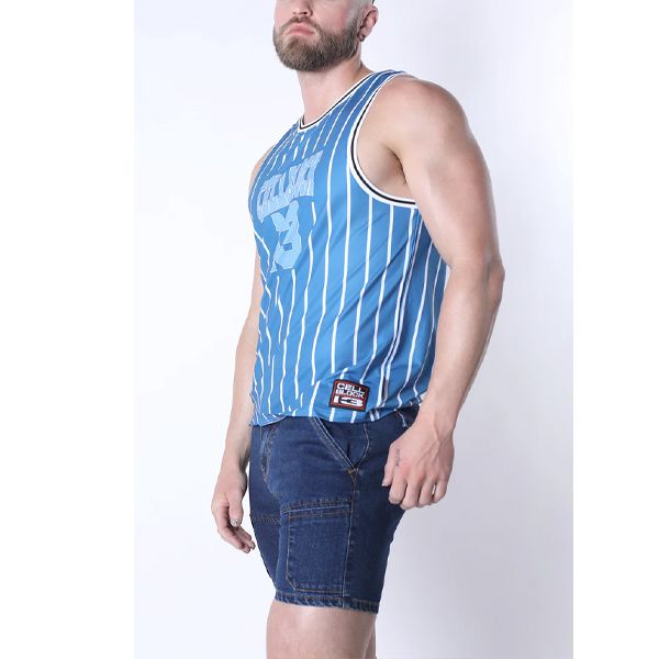 Cell Block 13 Full Court Tank Top | Blue 