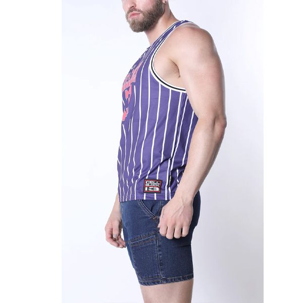 Cell Block 13 Full Court Tank Top | Purple 