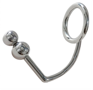 Titus Stainless Steel Cockring & Double Anal Ball | Size Options