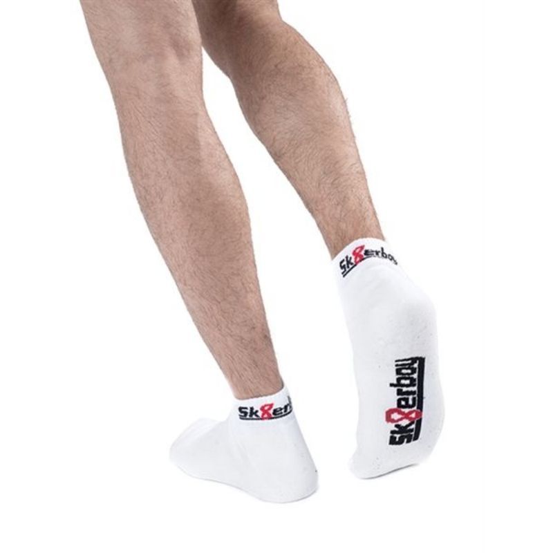 Sk8erboy QUARTER Socks | White