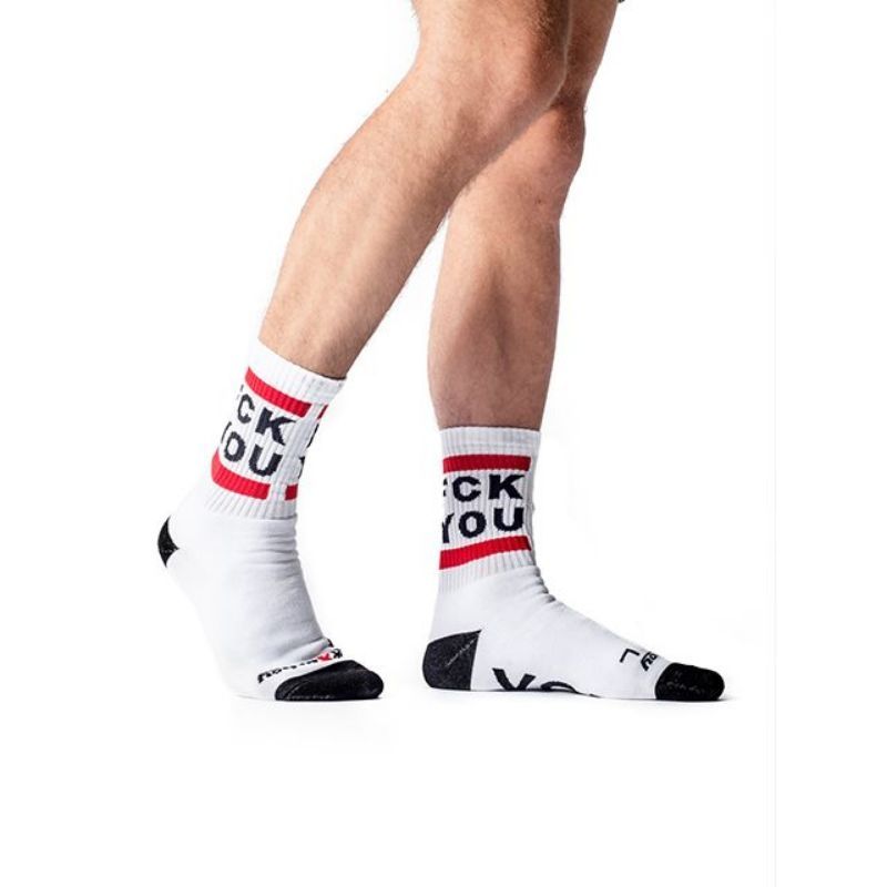 Sk8erboy FCK YOU Socks | White
