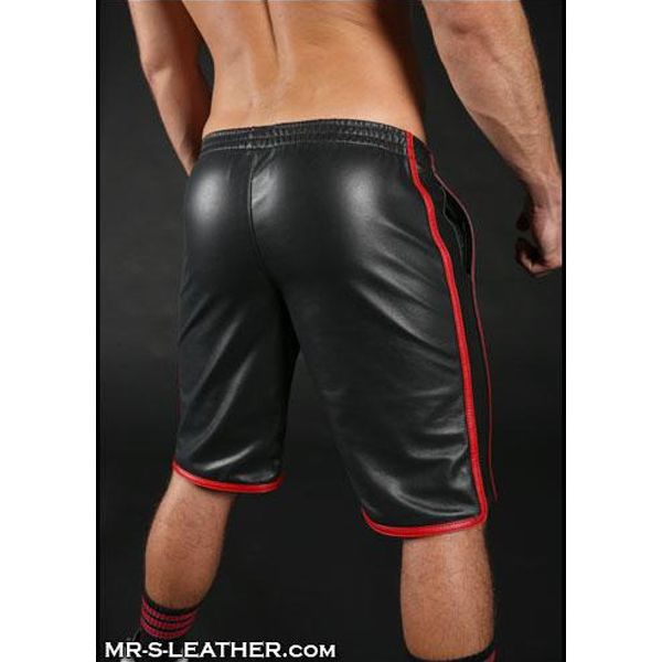 Leather on sale basketball shorts