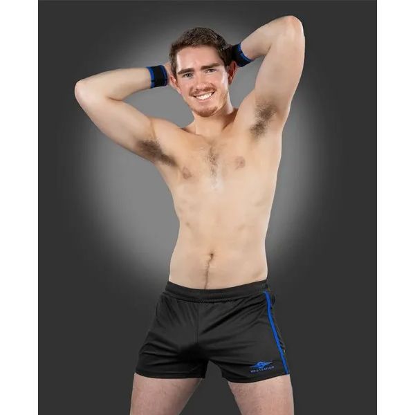Mr.S Leather Baller Short | Blue
