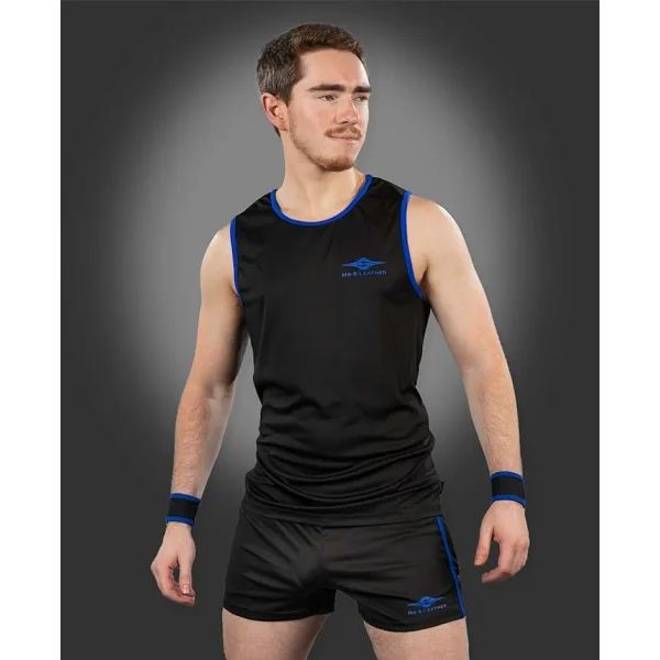 Mr.S Leather Baller Tank Top | Blue