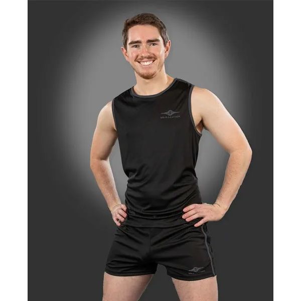 Mr.S Leather Baller Tank Top | Grey