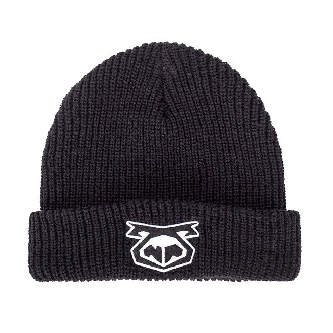 Nasty Pig Snout Logo Beanie Black