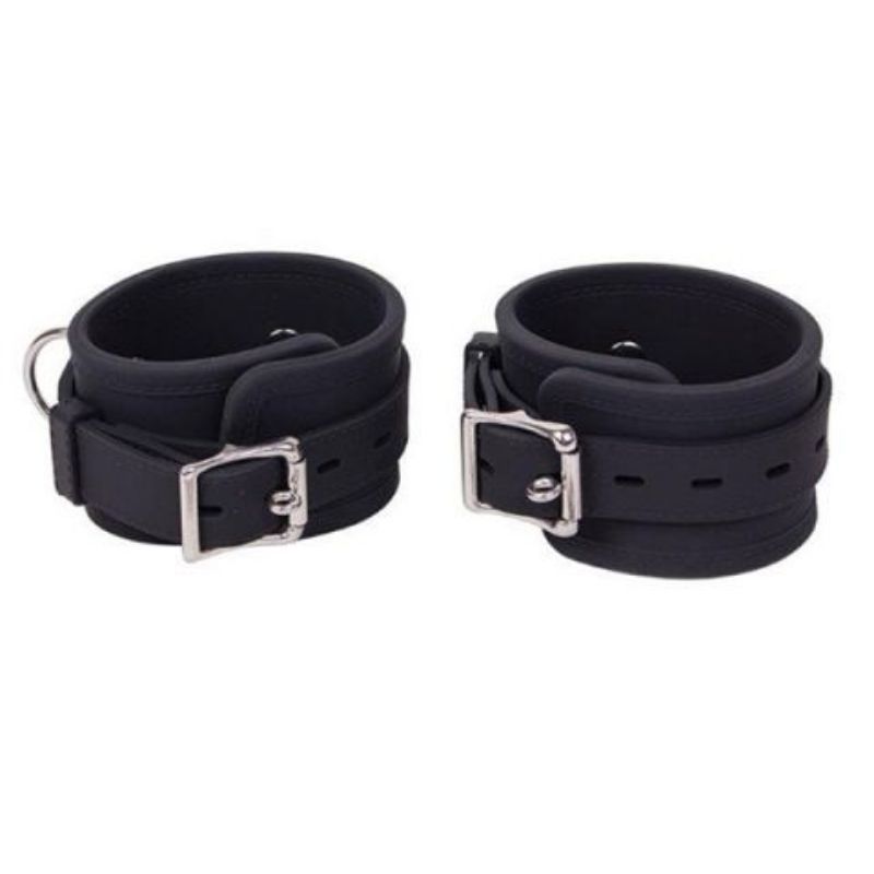 Mister B Leather BIOTHANE WRIST RESTRAINTS | Black 