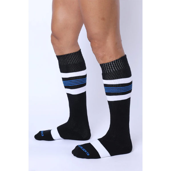 Cell Block 13 Tight End Knee High Socks | Black