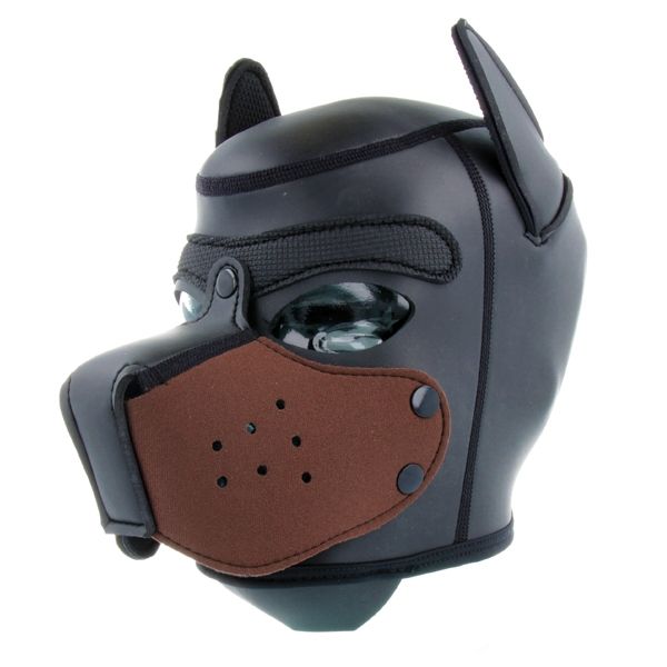 Mr S Leather NEOPRENE Puppy Hood: Replacement Muzzle | Brown