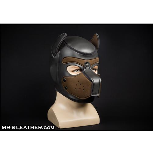 Mr S Leather NEOPRENE Puppy Hood | Black & Brown