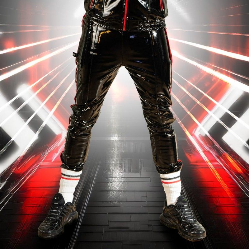 Boxer Barcelona BXR Shining Sports Pant | Black/Red