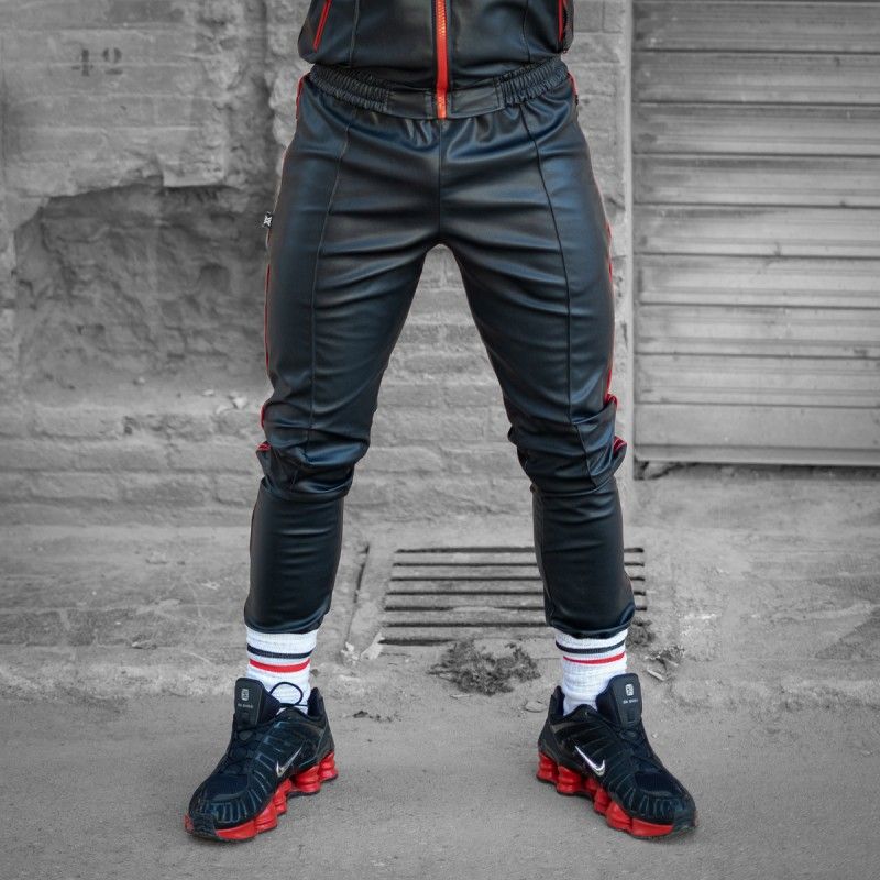 Boxer Barcelona BXR Stretch Sports Pant | Black/Red