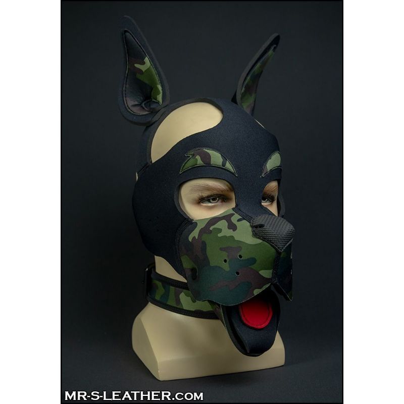 Mr S Leather Neo WOOF! Head Harness | Black & Camo