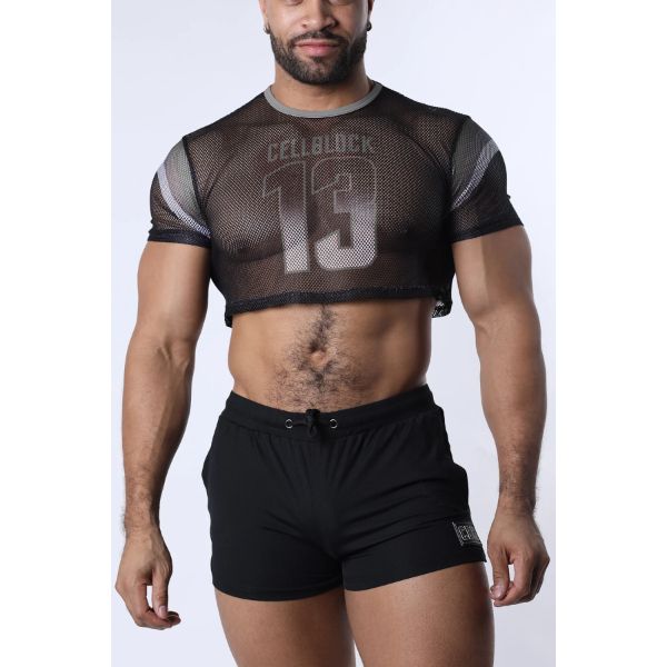 Timoteo Chain Reaction Crop Top | Grey