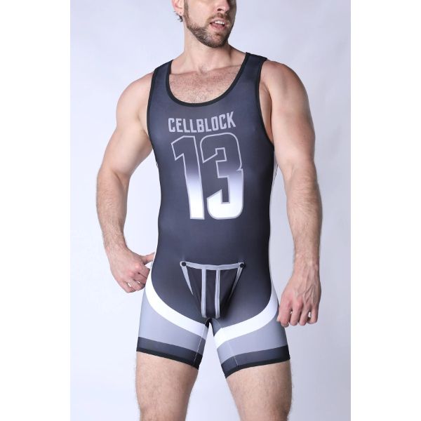 Cell Block 13 Chain Reaction Singlet Jock | Grey