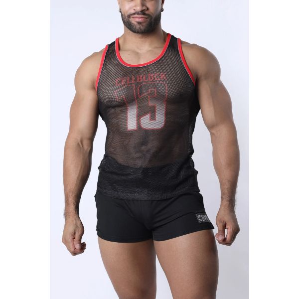 Timoteo Chain Reaction Tank Top | Red
