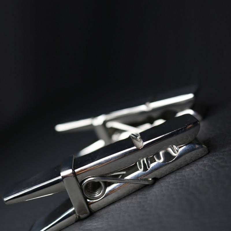 Dark-Ink STEEL Clothespin Nipple Clamps