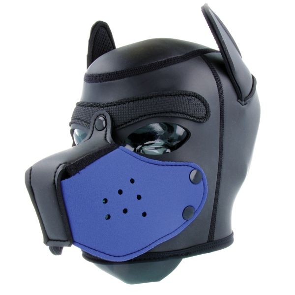 Mr S Leather NEOPRENE Puppy Hood: Replacement Muzzle | Blue